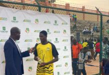 Soumaila Hounkpe, l’homme du match lors du duel entre Dragon FC et AS Cotonou
